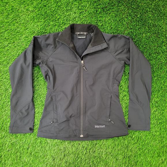 Marmot Jacket Womens XS 18x23 Windbreaker Black - Picture 1 of 16
